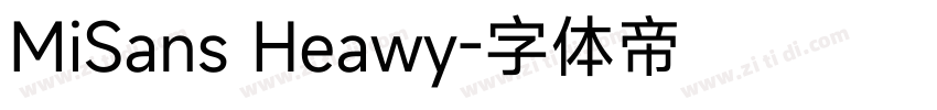 MiSans Heawy字体转换